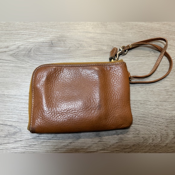 Dooney & Bourke Brown Leather Wristlet - Picture 2 of 6